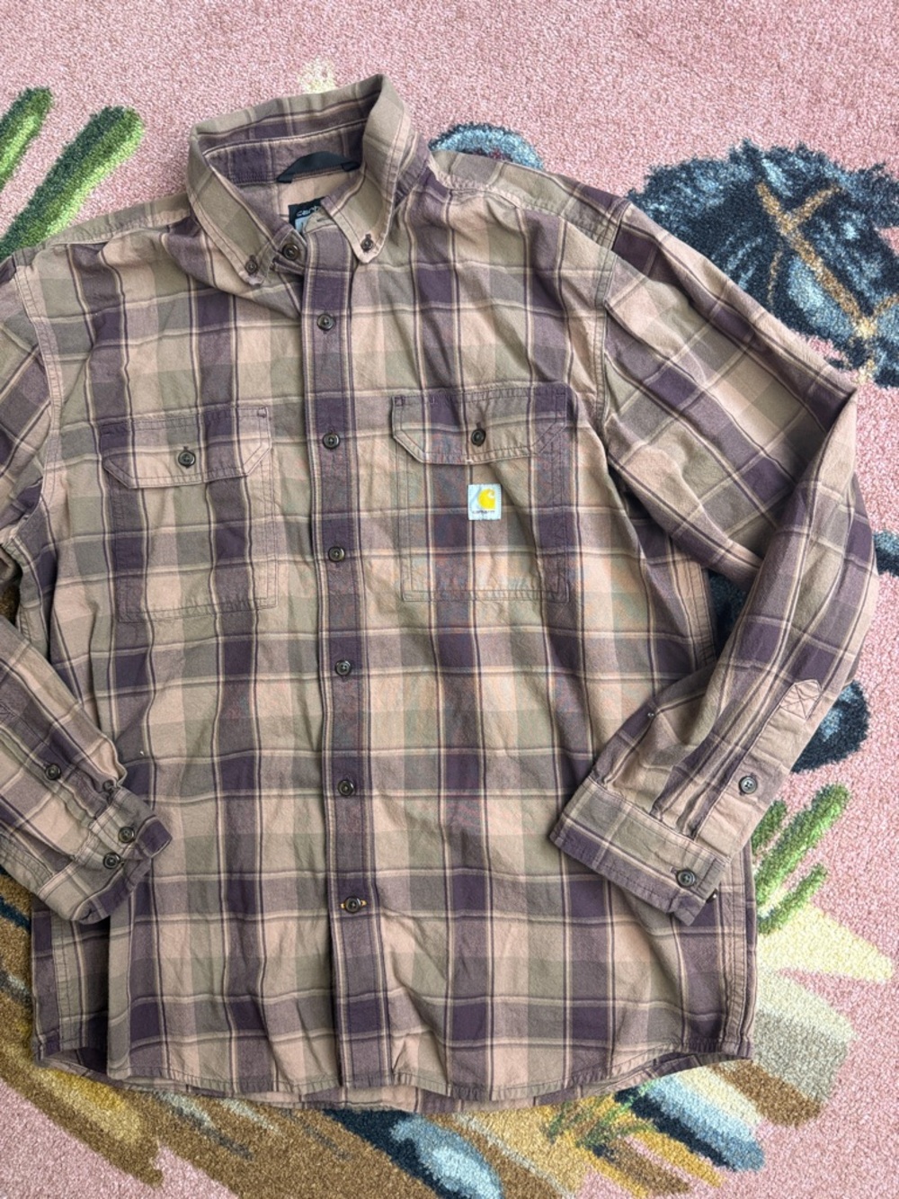 CARHARTT PLAID BUTTON UP SHIRT - Picture 3 of 8